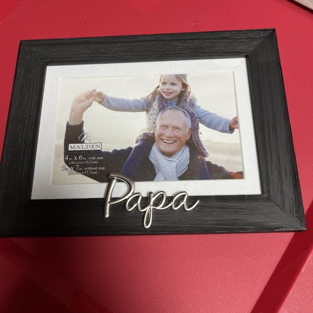 Papa Photo Frame Kohls Malden International Black 4x6 Picture